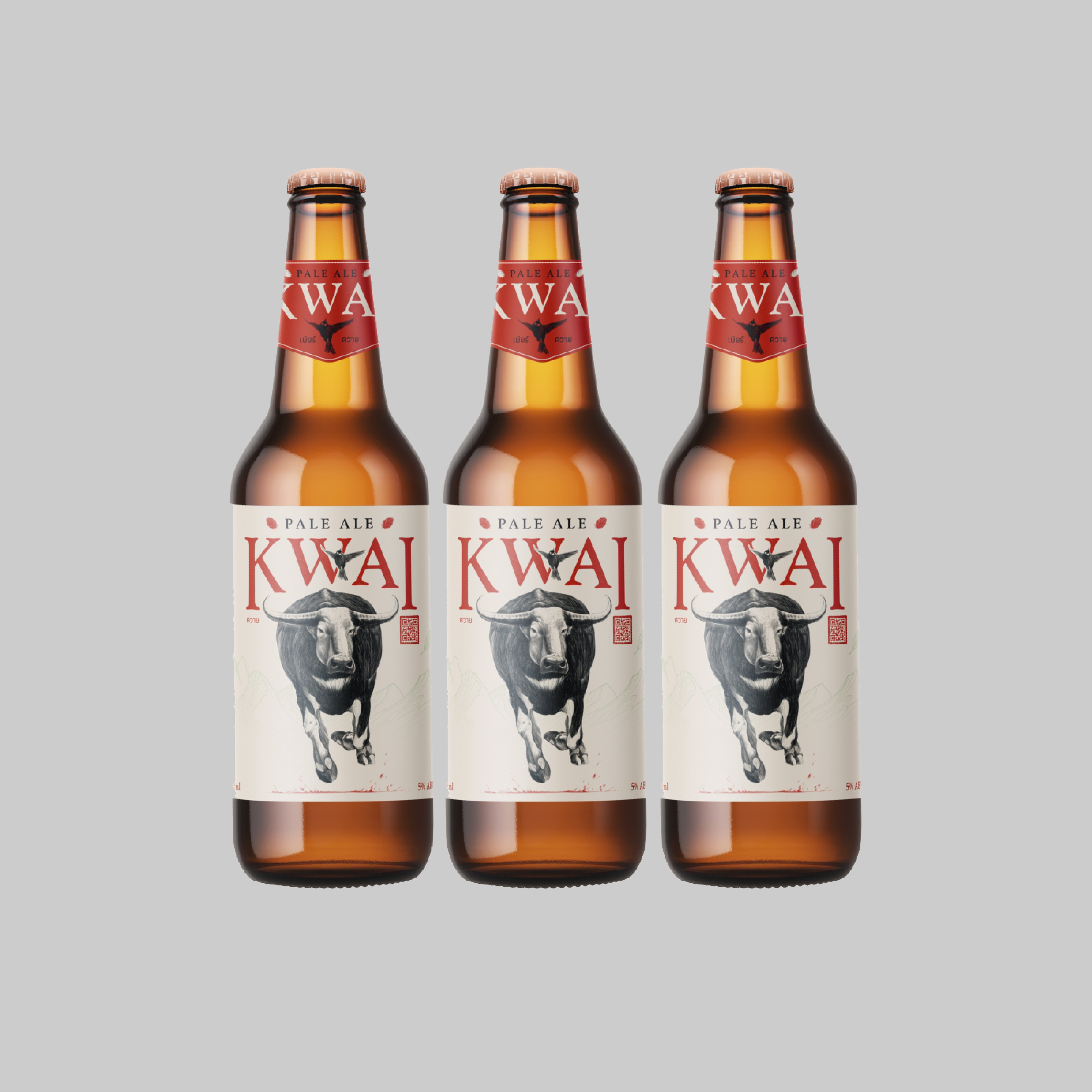 Kwai Pale Ale Bottle 330ml 5.0% (Pack of 3) - Time2Drink